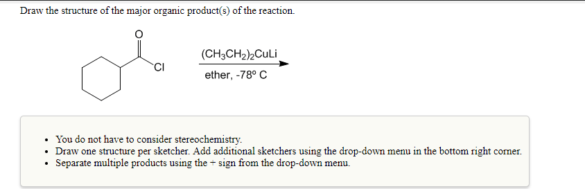 Solved Draw the structure of the major organic product(s) of | Chegg.com