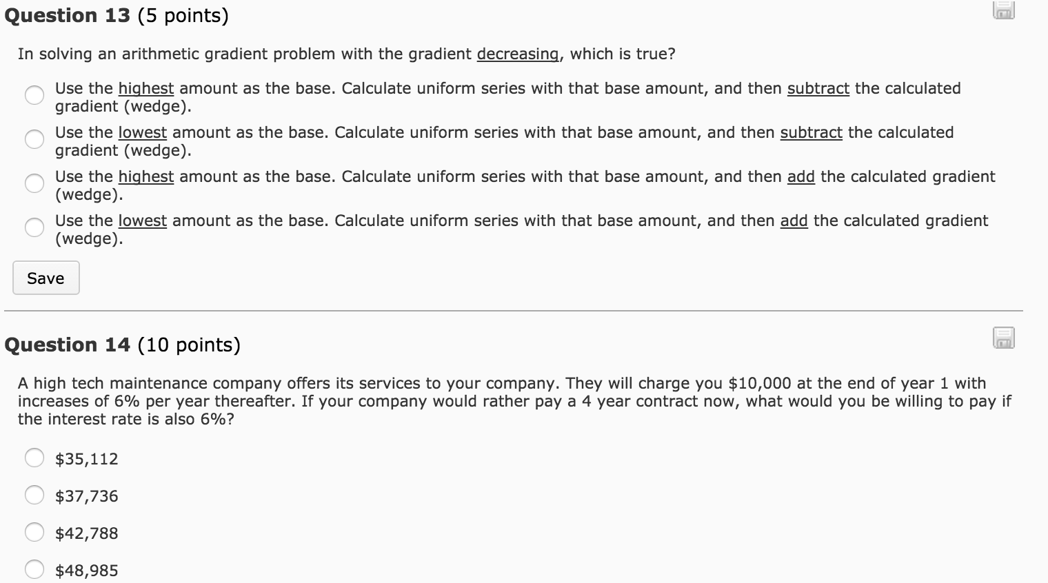 Solved Question 13 (5 points) In solving an arithmetic | Chegg.com