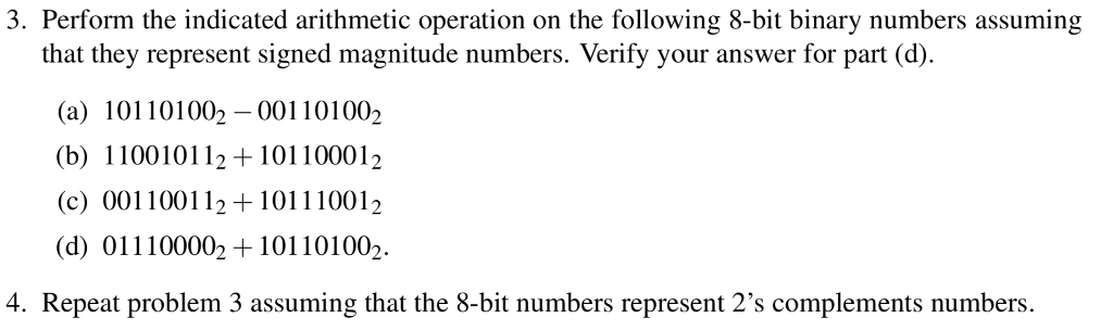 Solved 3. Perform the indicated arithmetic operation on the | Chegg.com