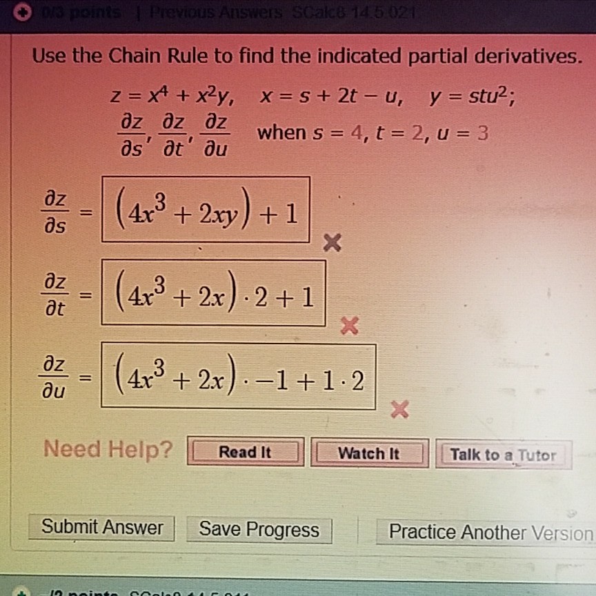 solved-use-the-chain-rule-to-find-the-indicated-partial-chegg