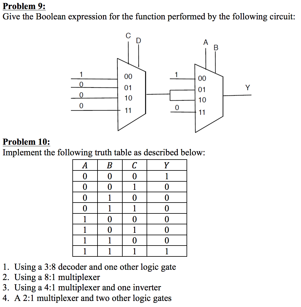 4x1 Mux Logic Diagram - Wiring Diagram Schemas