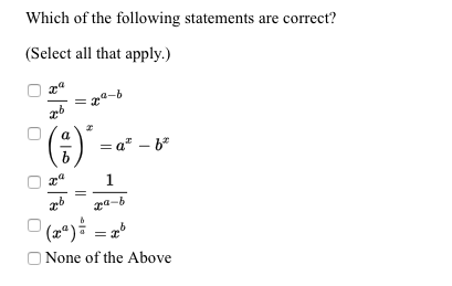 Solved Which Of The Following Statements Are Correct? | Chegg.com