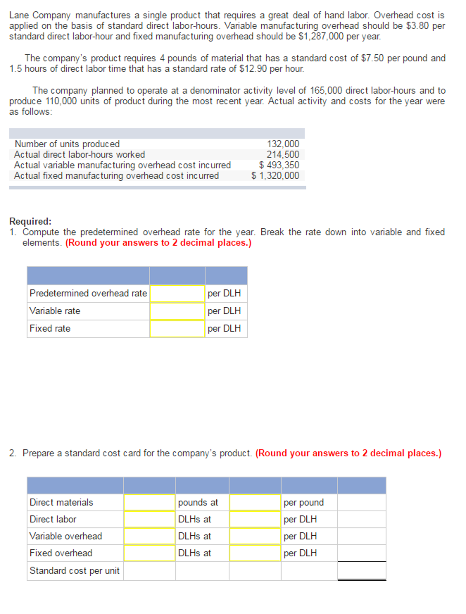 solved-lane-company-manufactures-a-single-product-that-chegg