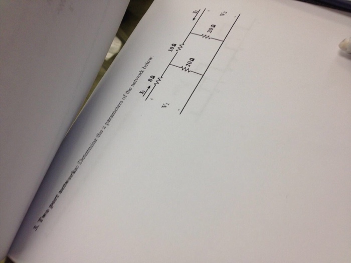 Solved Determine the z parameters of the network below.
