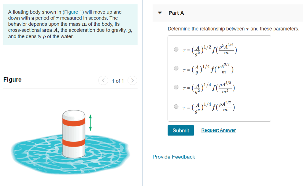 Solved A floating body shown in (Figure 1) will move up and