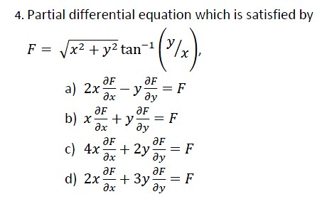Solved Partial Differential Equations | Chegg.com