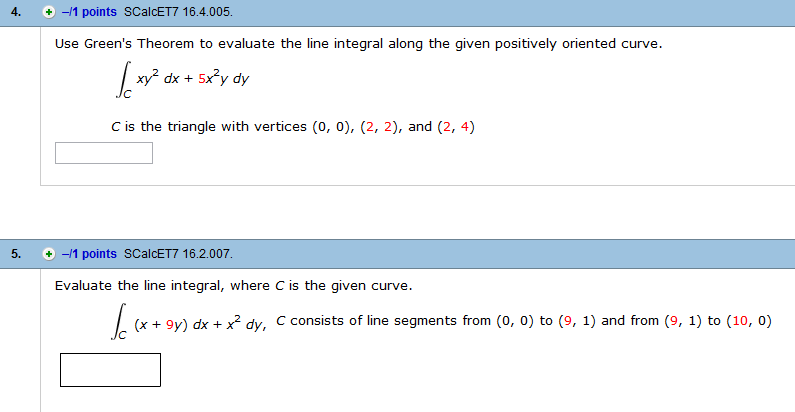 Greens theorem 4x 2 ydx deals 5x y 3 dy chegg