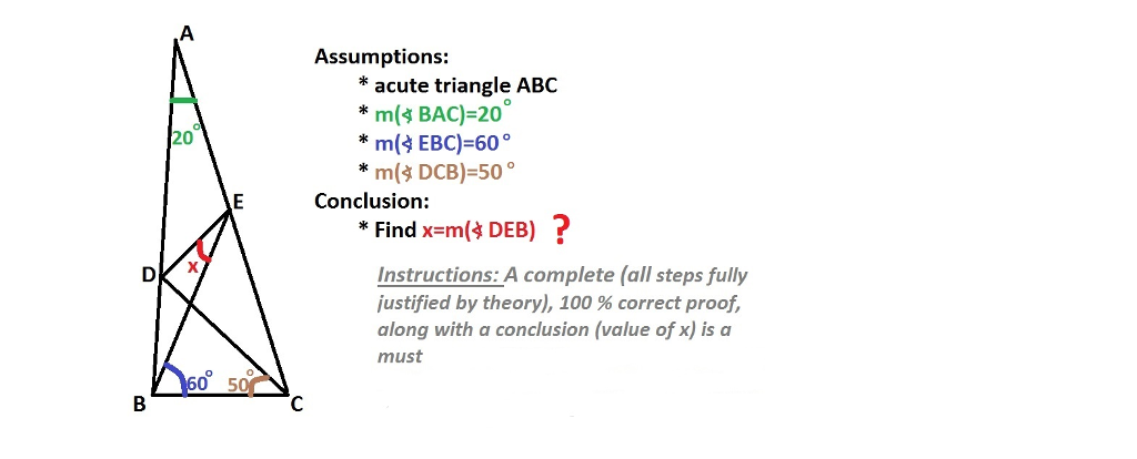 Solved I think x=60 degrees but i cant figure out how. If | Chegg.com