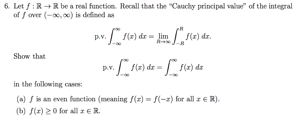 Solved Let f: R rightarrow R be a real function. Recall that | Chegg.com