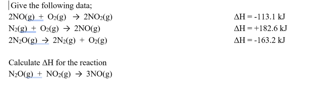 Solved Give the following data; 2N0(g) +O2(g) → 2NO2(g) | Chegg.com