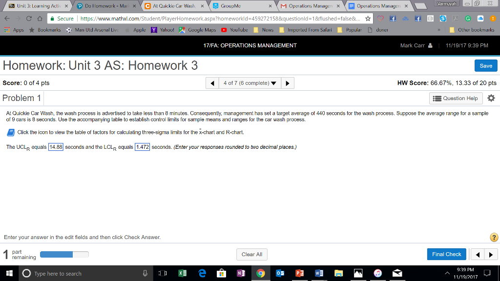 e At Quickie Car Wash ×YM Operations Manage. xYE