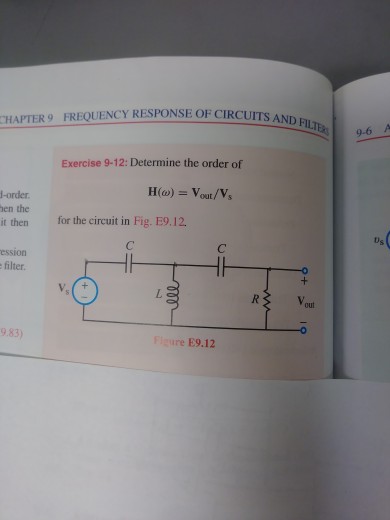 Solved CHAPTER 9 FREQUENCY RESPONSE OF CIRCUITS AND F 9-6 A | Chegg.com