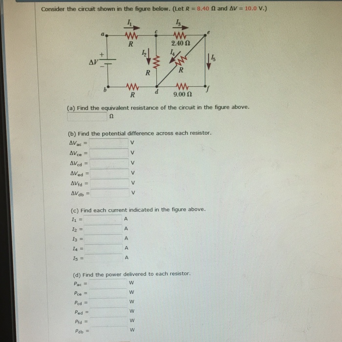 Solved Consider The Circuit Shown In The Figure Below. (Let | Chegg.com