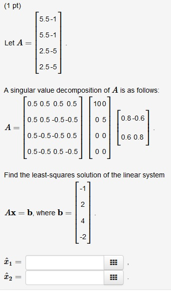 Solved Linear Algebra Find the least-squares solution of the | Chegg.com