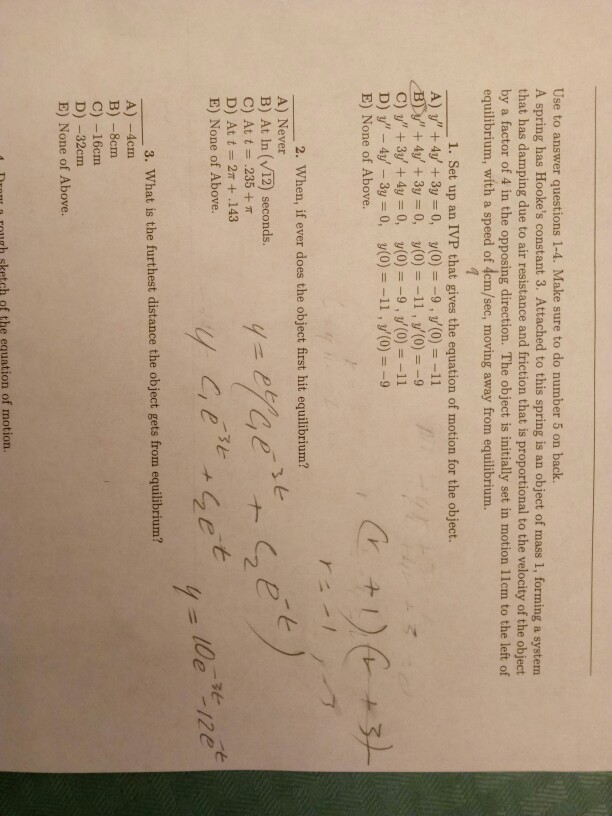Solved Use to answer questions 1-4. Make sure to do number 5 | Chegg.com
