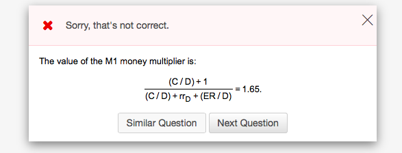 Solved: What Would Be The Value Of The M1 Money Multiplier... | Chegg.com