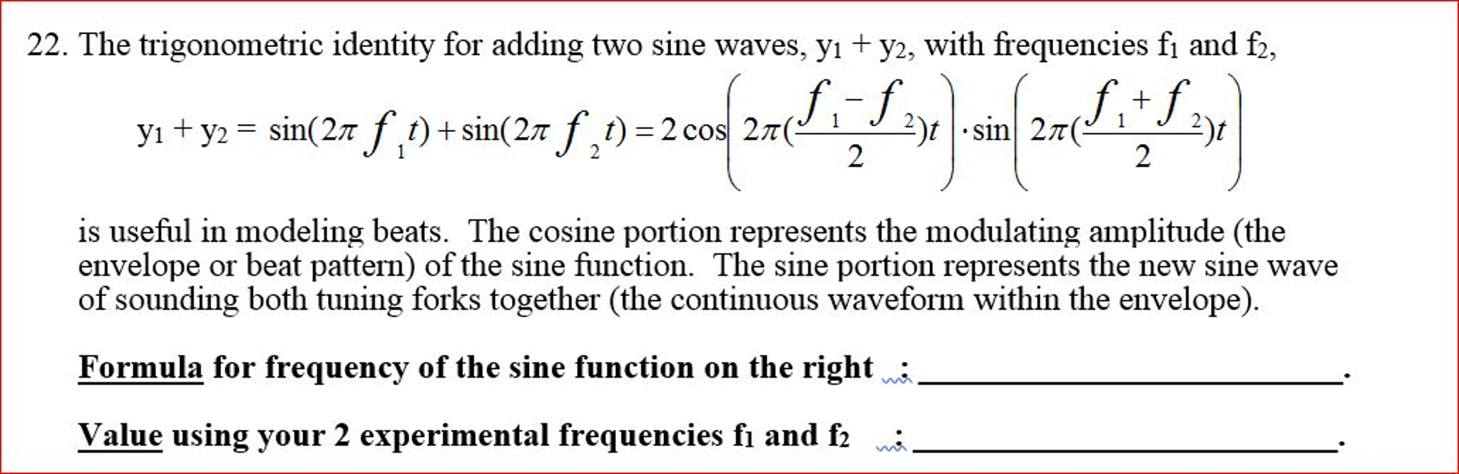 solved-the-trigonometric-identity-for-adding-two-sine-waves-chegg