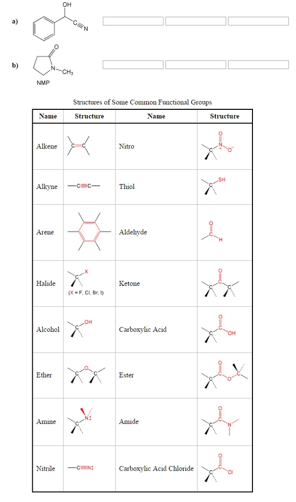 functional groups