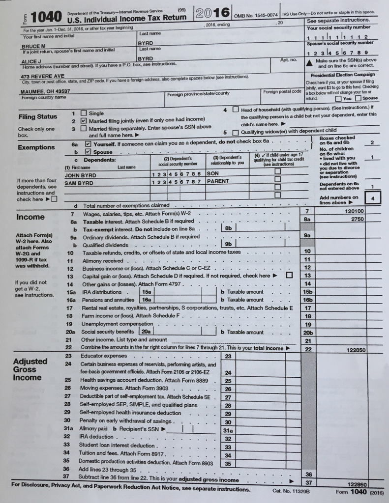 Prepare an Ohio State Tax Return, Form IT