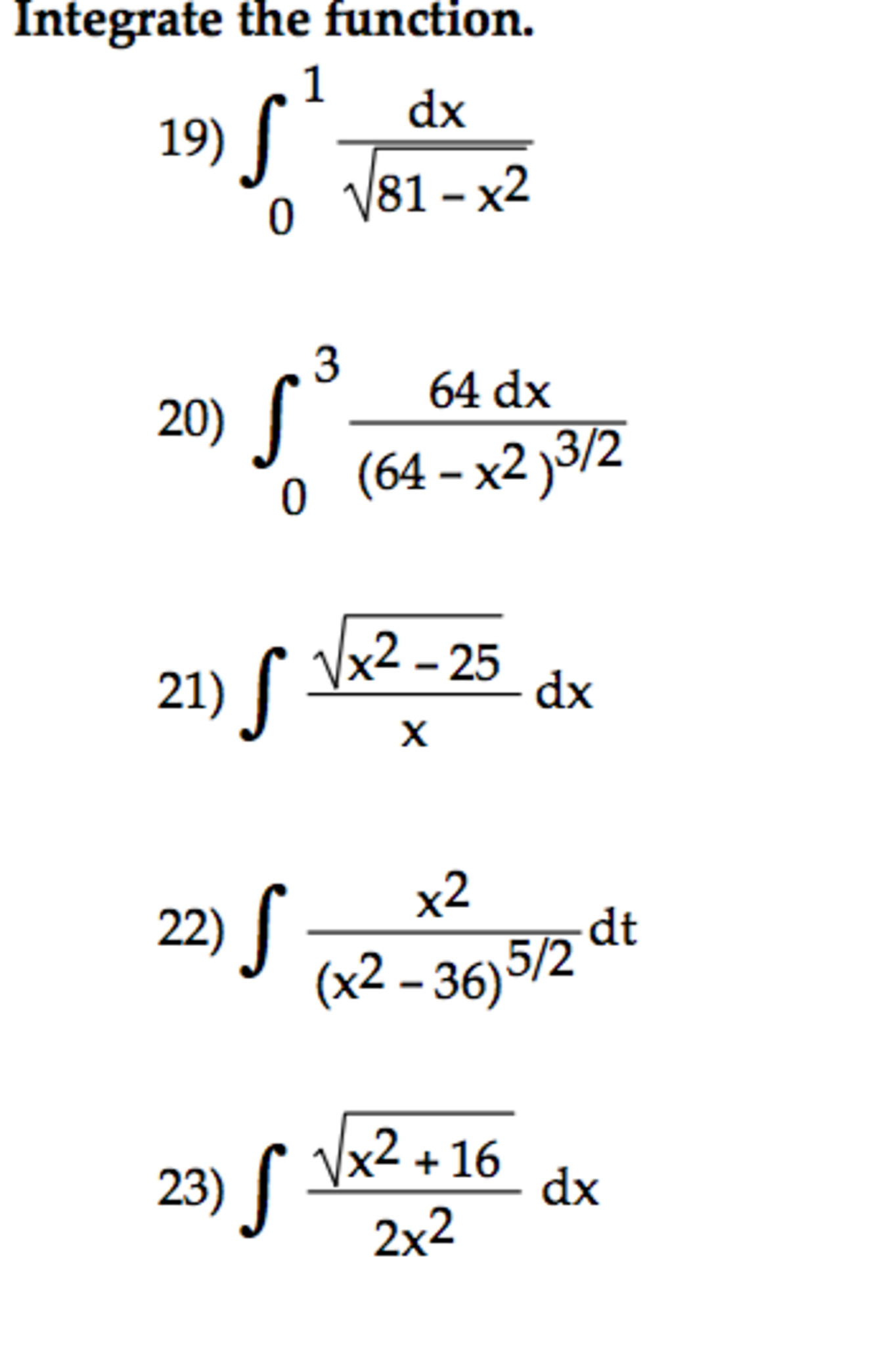 integration of √ a x dx