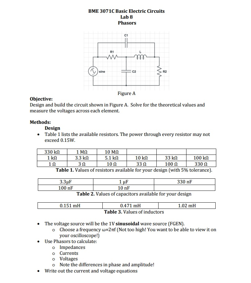 Solved Design and build the circuit shown in Figure A. Solve | Chegg.com