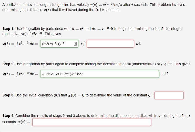 Solved A particle that moves along a straight line has | Chegg.com