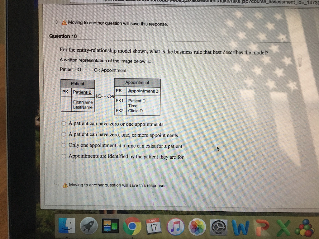 Solved For the entityrelationship model shown, what is the