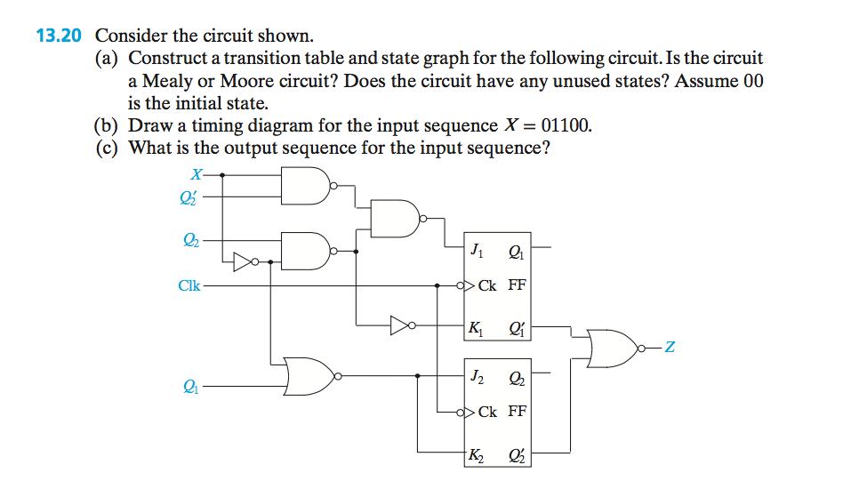 Solved 13.20 Consider the circuit shown. (a) Construct a | Chegg.com