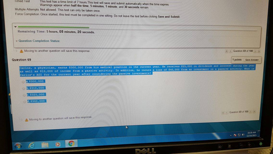 Solved Carlos, a physician, earns 300,000 from his medical