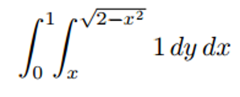 Solved Convert The Following Double Integral To Polar 6241