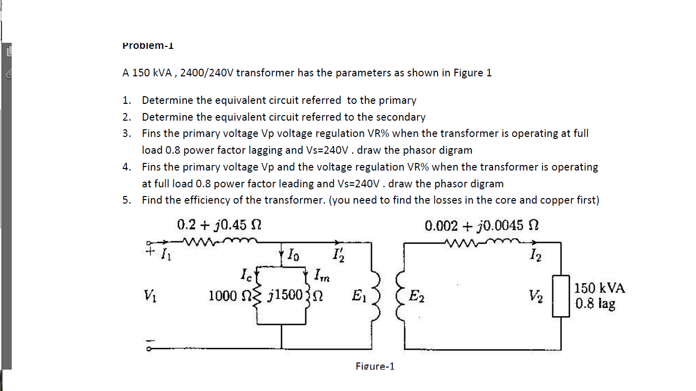 a-150-kva-2400-240v-transformer-has-the-parameters-chegg