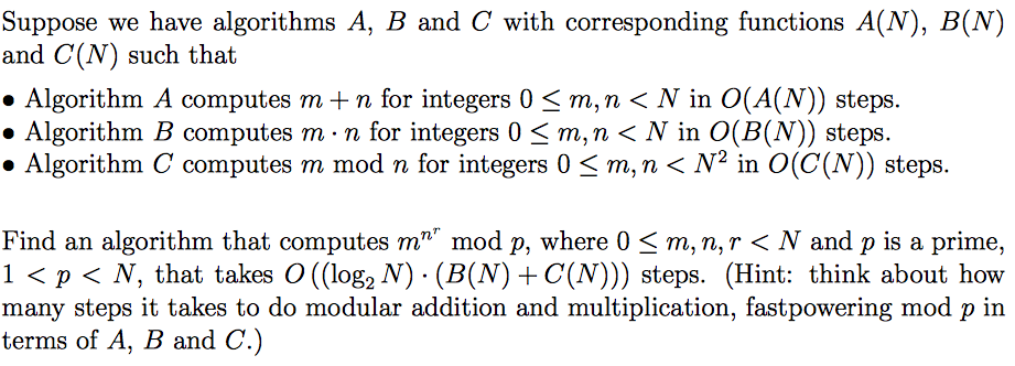 Solved Suppose We Have Algorithms A, B And C With | Chegg.com