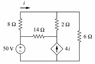 Solved 8Ω 2Ω 14Ω 6Ω 4i 