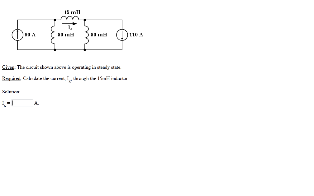 Solved The circuit shown above is operating in steady