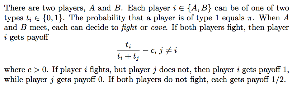 Solved There Are Two Players, A And B. Each Player I E A, B | Chegg.com