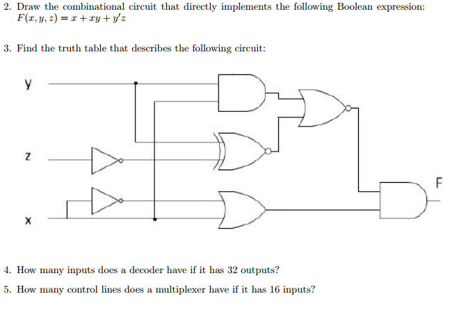 Draw the combinational circuit that directly | Chegg.com