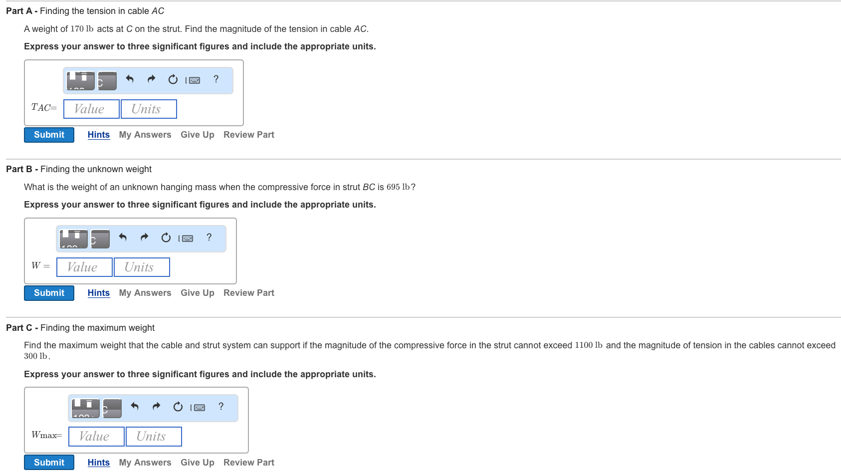 Solved To apply the condition of equilibrium to | Chegg.com