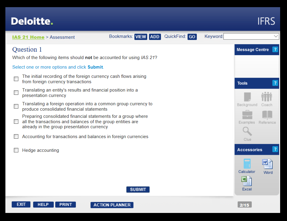 Solved Deloitte FRS IAS 21 Home Assessment VIEWAD OD Chegg