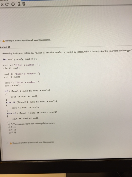 Solved A Moving to another question will save this response | Chegg.com