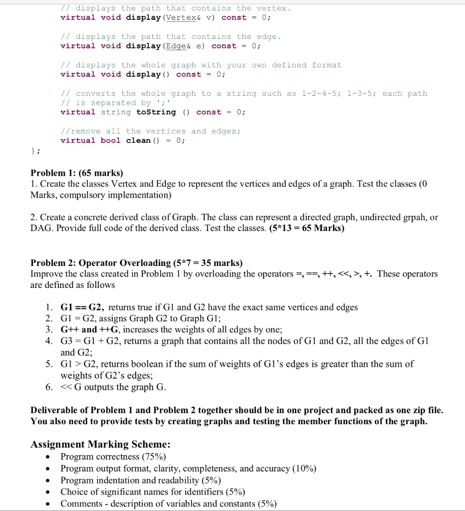Problem statement A Graph is formally define as | Chegg.com
