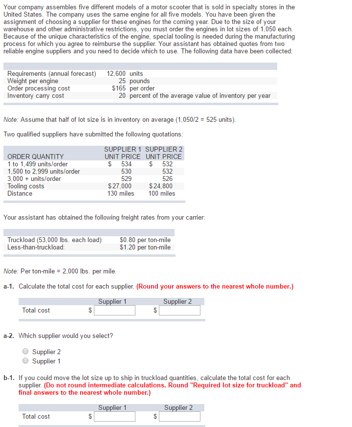 solved-your-company-assembles-five-different-models-of-a-chegg