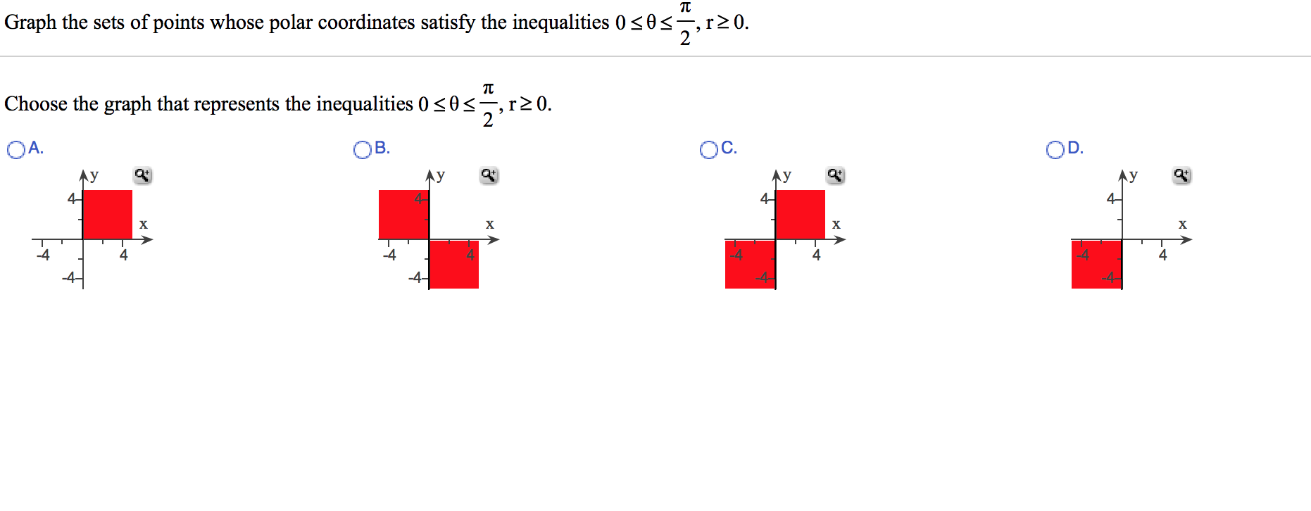 Solved Graph the sets of points whose polar coordinates | Chegg.com