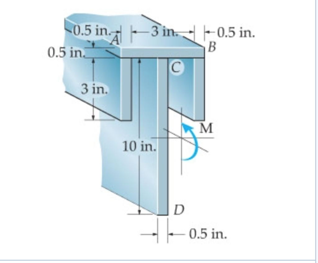 Solved Determine the maximum tensile bending stress in the | Chegg.com