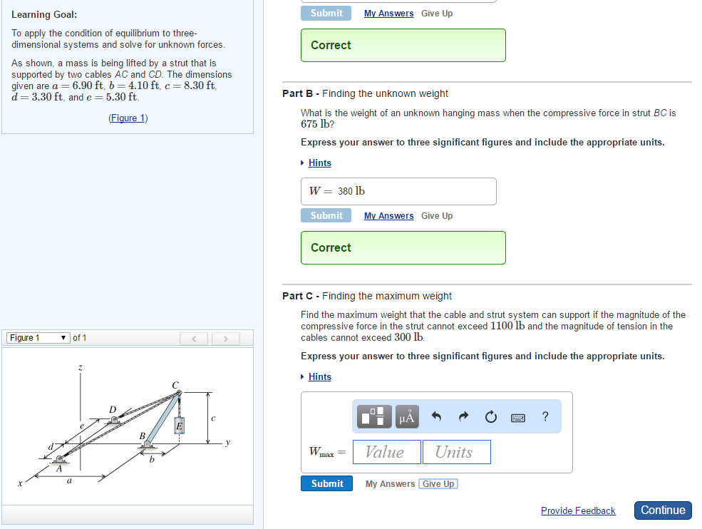 Solved To apply the condition of equilibrium to three- | Chegg.com