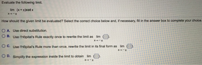 solved-evaluate-the-following-limit-lim-xrightarrow-x-x-chegg