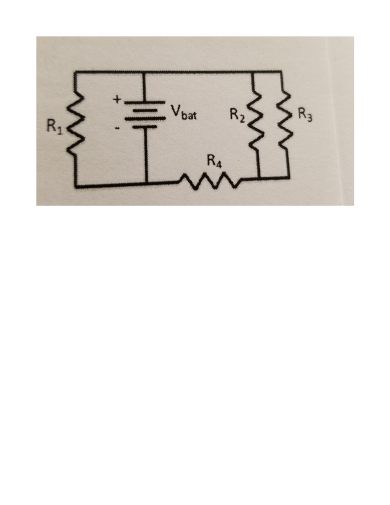 Solved Four resistors with resistance R1 = 20 ohms, R2 = 5