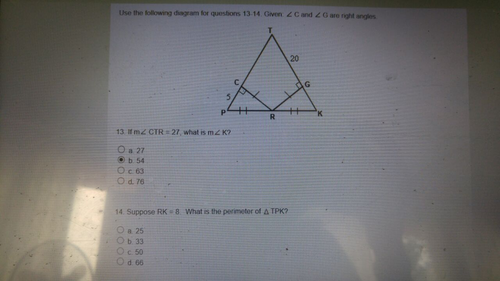 Solved Use the following diagram for questions 13.14. Given | Chegg.com