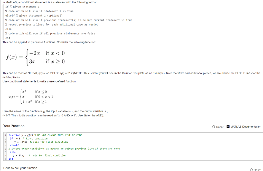 matlab function handle with if statement