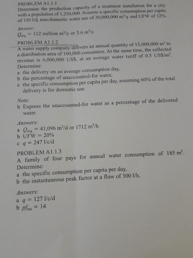 Solved PROBLEM AL.1.1 Determine the production capacity of a | Chegg.com
