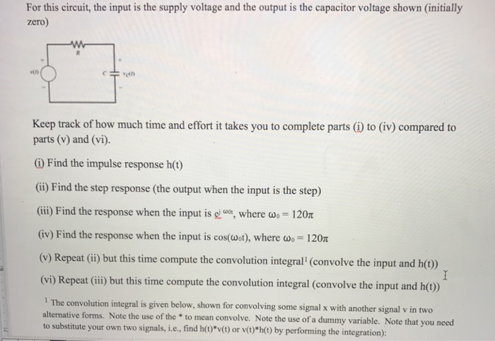 Solved For this circuit, the input is the supply voltage and | Chegg.com